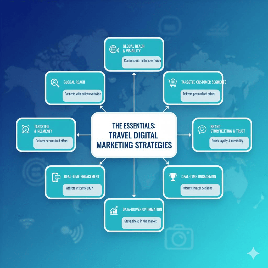 Travel Digital Marketing Concept